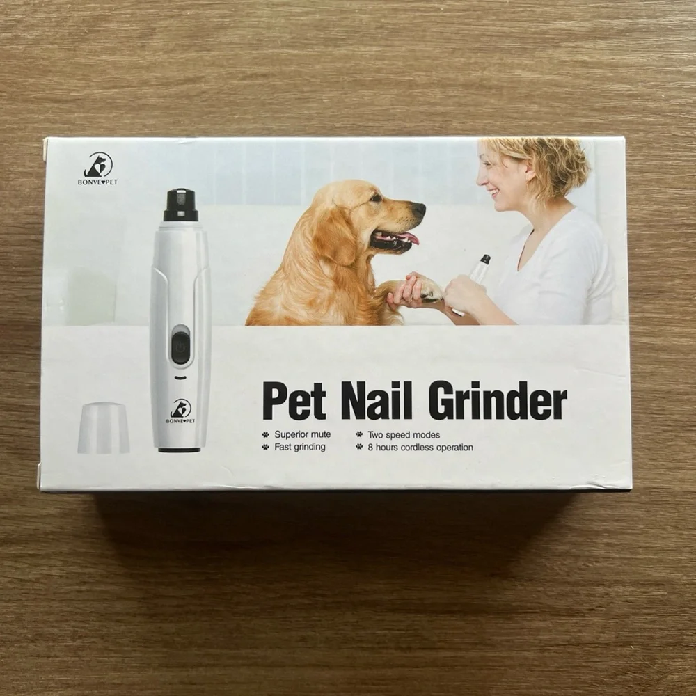 Pet Nail Grinder - White two speed mode